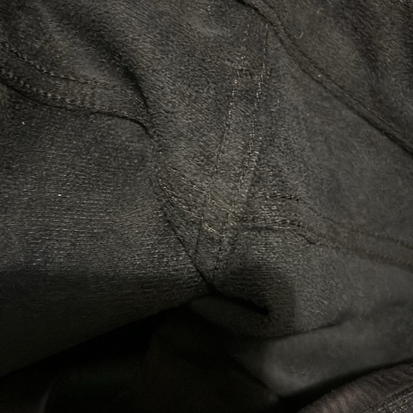 Gap black sky high rise faux leather cheeky straight paints size 30/ 10R - Picture 6 of 7